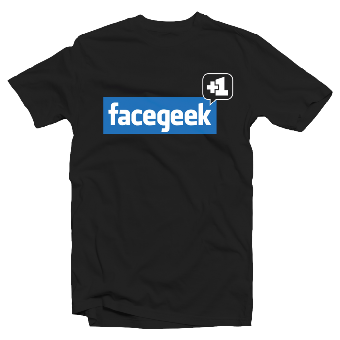 T-shirt "Facegeek" Parodie Facebook
