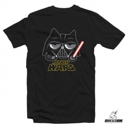 T-shirt parodie Star Wars Nekovador par Nekowear